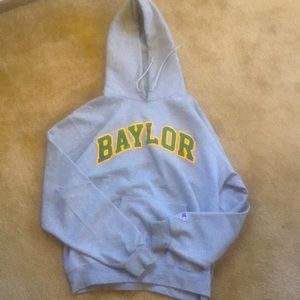 Size medium Baylor hoodie in gray. Smoke free home